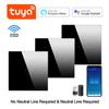 EU Standard Tuya Smart Light Switch 1/2/3 Gang 1 Way WiFi Wall Light Touch Switch for Google Home Alexa Voice Control