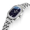 OLEVS Women Quartz Watch Oval Diamond Bezel Starry Sky Dial Stainless Steel Bracelet Ladies Fashion Wristwatch Female Gift