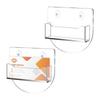 Suction Cups Business Card Holder Window Mount Business Card Box  Table Storage Supplies