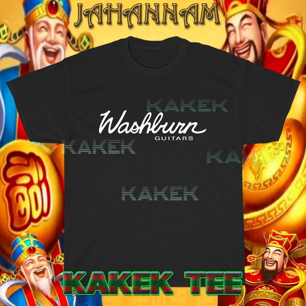 Новая футболка Washburn Guitar Logo Смешная футболка Размер США от S до 5XL