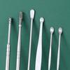 6Pcs/Set Ear Cleaner Ear Wax Pickers Stainless Steel Earpick Wax Remover Piercing Kit Earwax Curette Spoon Care Ear Clean Tools