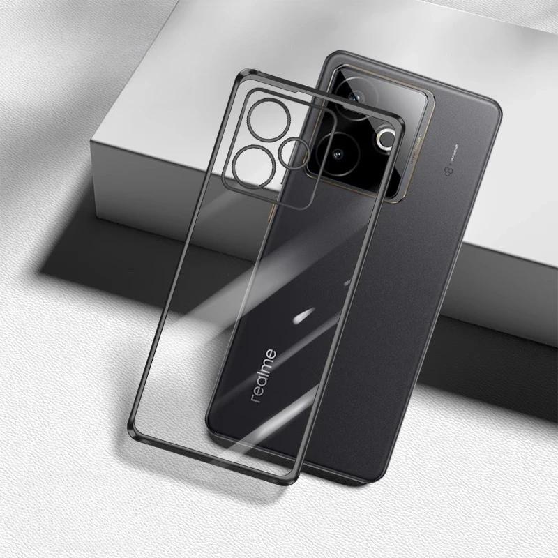 Мягкий чехол с гальваническим покрытием для Realme GT 7T 7 T, противоударный электролитический силиконовый бампер из ТПУ, чехол для телефона для Realme GT7 T 7Pro