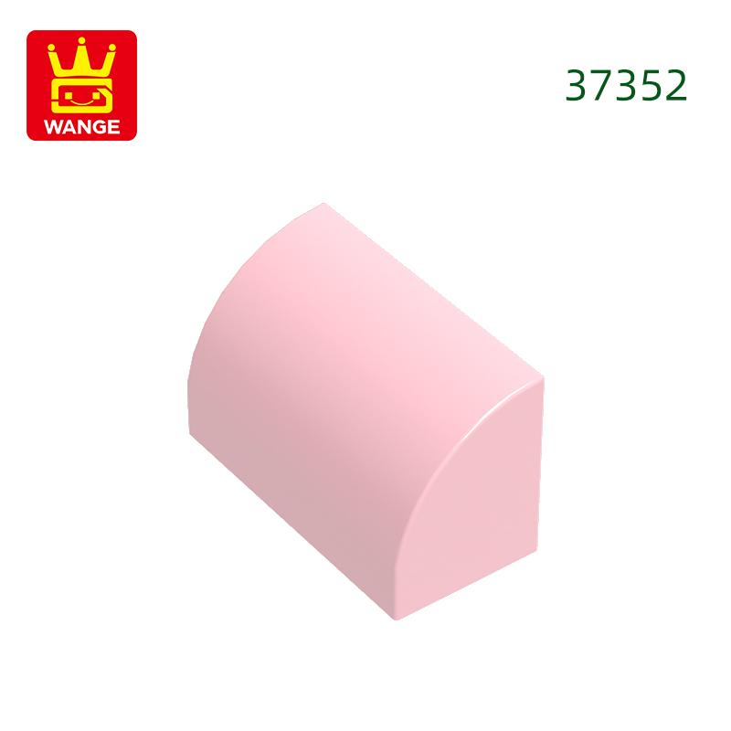 Нетоксичный 166 шт./лот Изогнутый 1x2x1 С шипами по углам Блок Moc Цветные Аксессуары Совместимые с 37352 Кирпич DIY Детская игрушка