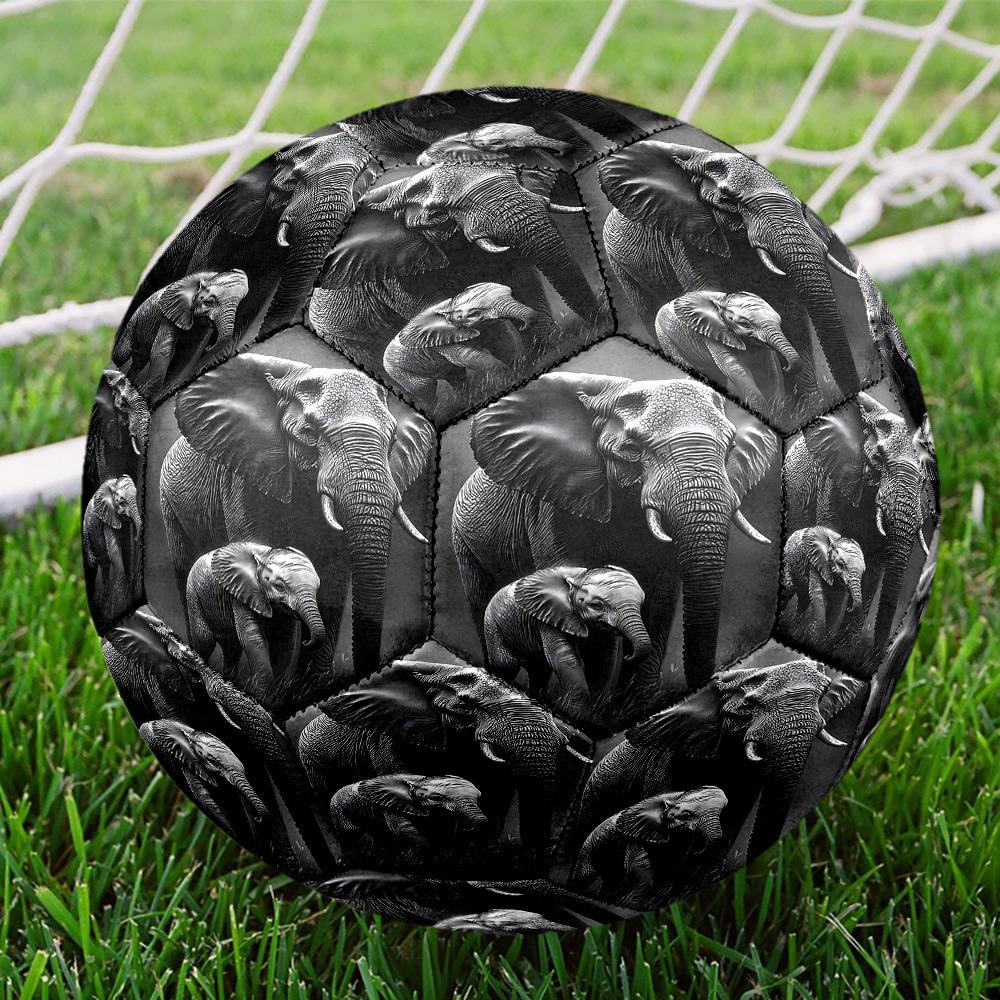 1pc Elephant Family Bond Size 5 Soccer Ball Professional Match Training Football Indoor &Outdoor Sports Ball Lightweight Durable c6534
