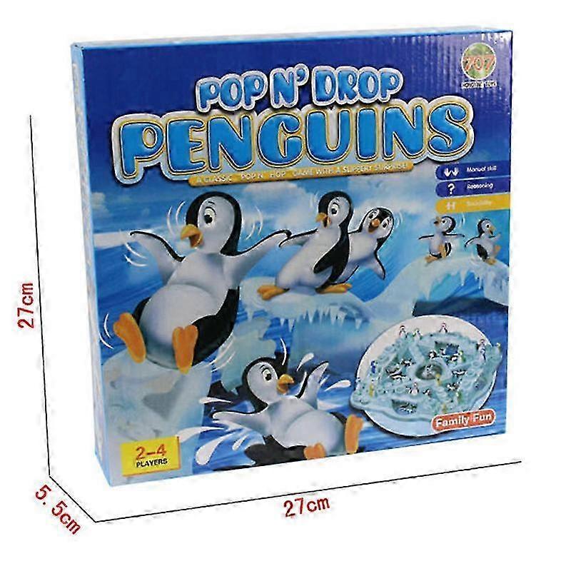 Pop 'n Drop Penguins Family Board Game - Fun Dice Competition for Kids and Adults
