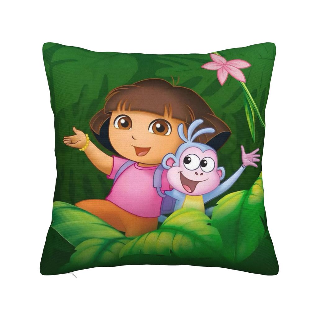 D-Doras The Explorers Pillowcases Merchandise Printed Cushion Cover Decorations Throw Pillow Case Cover Home Multiple Sizes