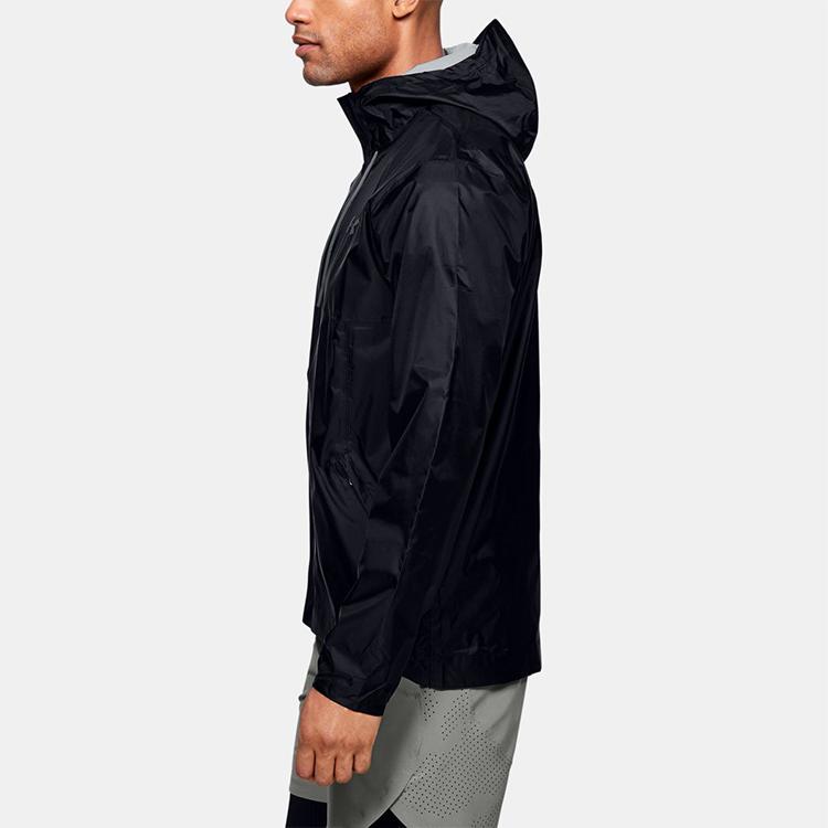 Under Armour Cloudburst Shell Running Training Sports Jacket Men Outerwear Black 1350950-001