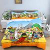 Cartoon Asterix the Gaul Bedding Set 3D Printed Duvet Cover with Pillowcases All Size Available Funny Comic Themed Bed Set