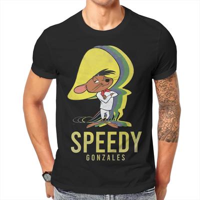 Slowpoke Delivery Speedy Gonzales Retro Happy Tshirt Vintage Unisex Alternative Teenager Blouses Tops Large Cotton Oneck T Shirt
