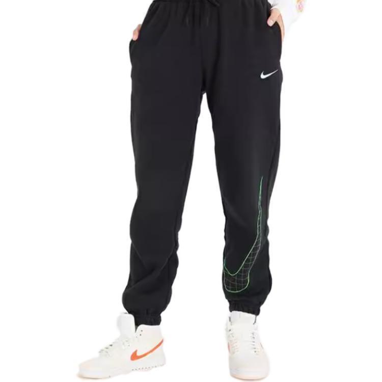 Nike Женские вязаные брюки-джоггеры черные умеренно прямые DO6956-010