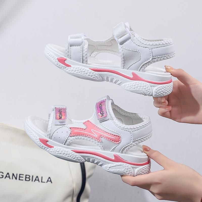 Летняя детская мода легкие сандалии для отдыха на открытом воздухе на толстой подошве пляжная обувь тапочки женская обувь обувь для девочек