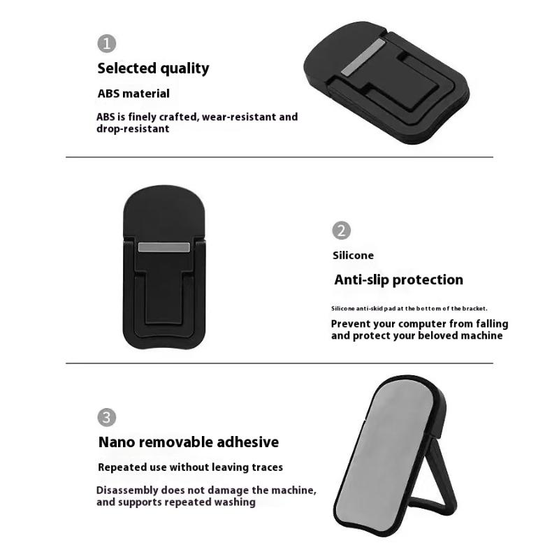 2 шт./набор Портативная складная подставка для ноутбука, держатель для ноутбука, регулируемая подставка-райзер, охлаждающий кронштейн, универсальная для ноутбука, планшета