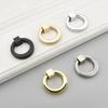 Ручки-кольца 40 мм Цвет Золотой Серебряный Черный Кольцо Сплав Цинка Дверные Ручки Ручки-тяжки для Шкафов и Ящиков Фурнитура для Мебели