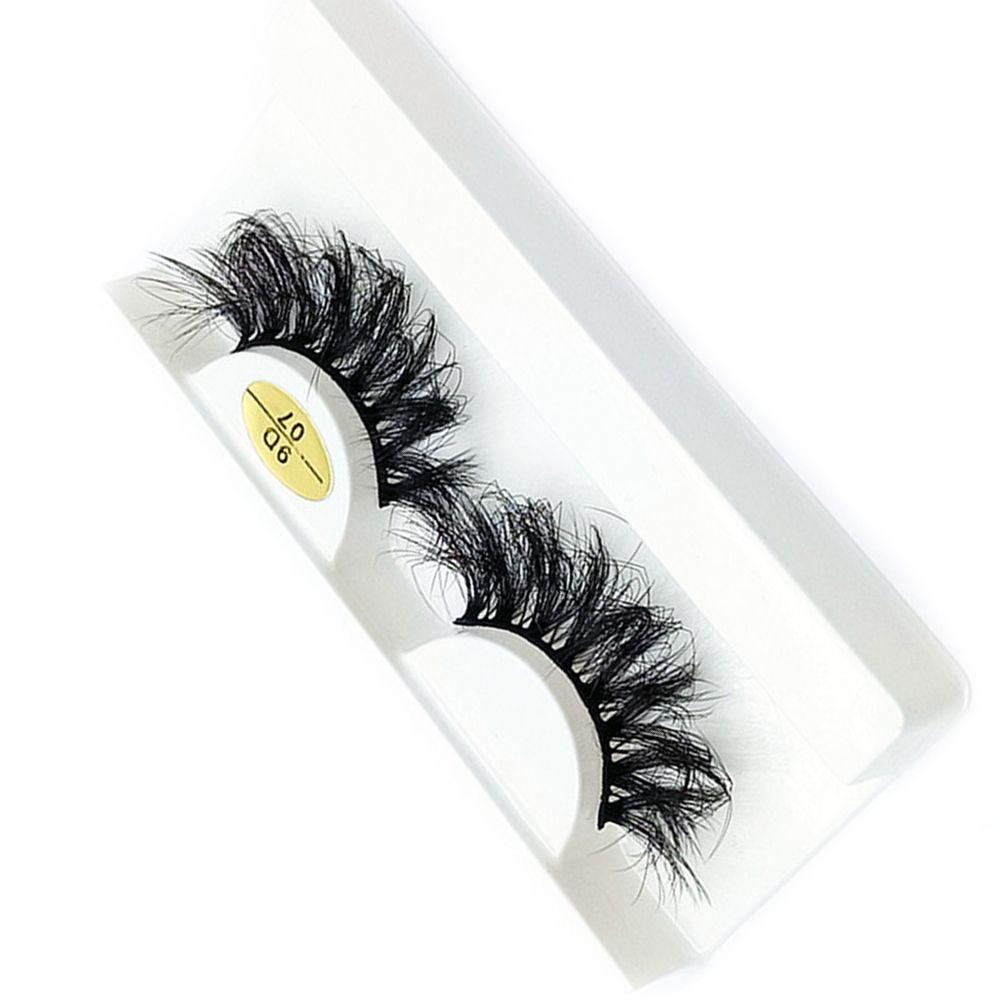 Thick Long Messy Fluffy 9D Faux Mink Eyelashes Wispy Fluffy Eye Lashes Extension False Eyelashes