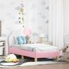 Kids Bed Frame with Headboard Pink 70 x 140 cm PU
