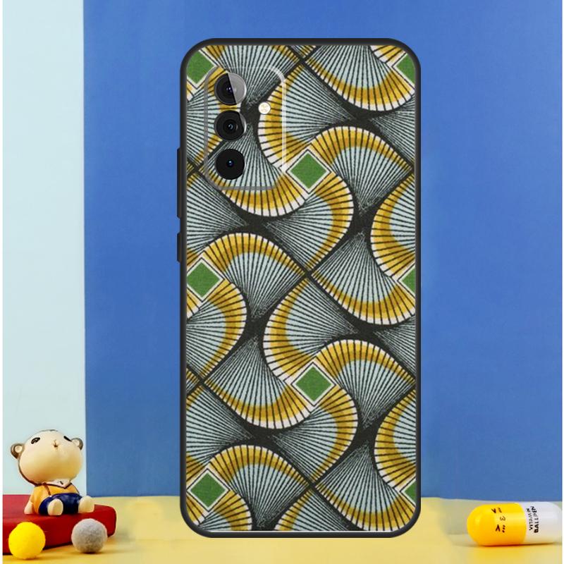African Wax Fabric Case For Samsung Galaxy A55 A35 A15 A36 A06 A16 A26 A56 A53 A32 A52 A33 A13 A14 A34 A54 A17