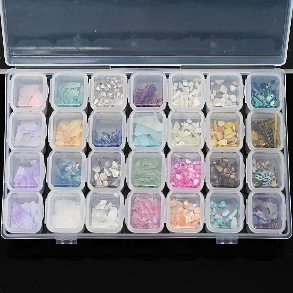 28 полосок/набор, смешанные 3D сплавы для ногтей, стразы, ювелирные изделия, подвески, украшения, набор для ногтей, ракушка, жемчужные принадлежности, аксессуары 3D8