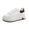 European Station Thick-soled Heightening Board Shoes Women's 2025 Spring New Little White Shoes Muffin Sports and Leisure Shoes