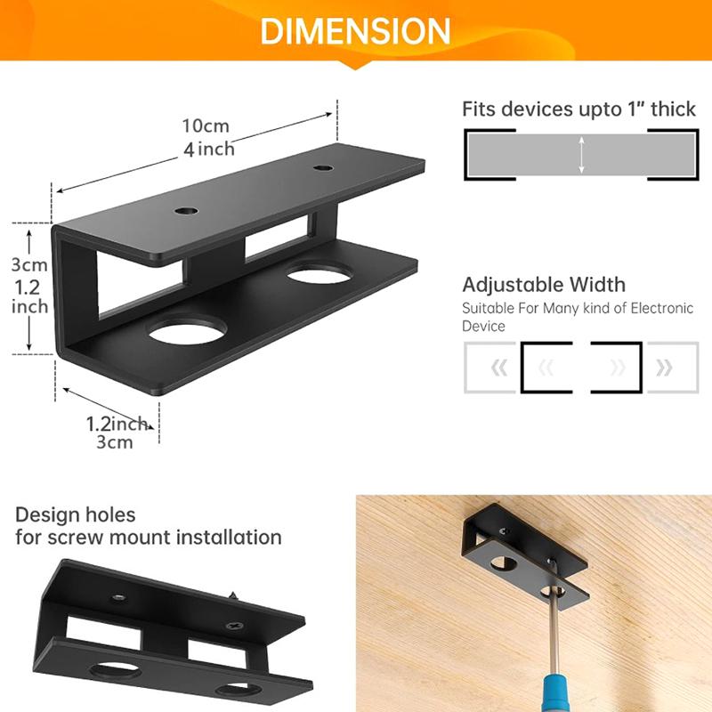 Under Desk Laptop Holder Mount With Screw,Under Desk Laptop Mount Bracket,Add On Under Table Laptop/Keyboard Storage