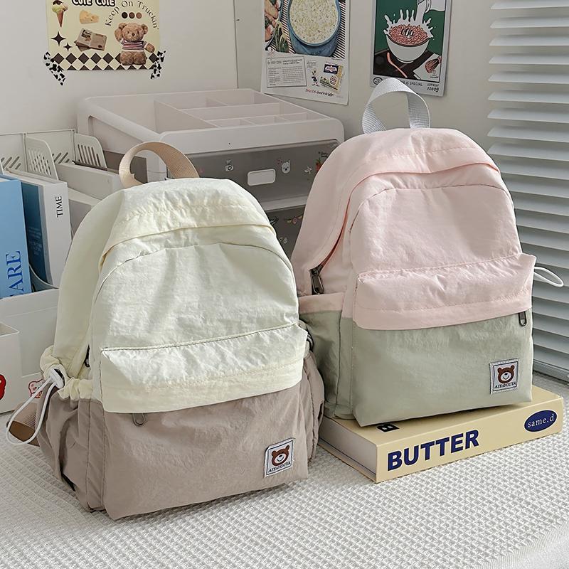 Женский контрастный цветной рюкзак для школьников средних и старших классов, дорожный маленький школьный рюкзак