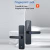 Tuya Smart Lock Замок отпечатков пальцев Дверной замок Клавиатура Дверной замок с ручкой Электронный отпечаток пальца