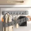 Компактный крючок для двери на присоске Складной крючок Легко установить Настенная вешалка для одежды Многоразовый Съемный Складная вешалка для пальто