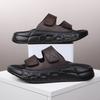 New Men's Slippers Indoor Outdoor Sandals Beach Leather Comfortable Slides Men Casual Shoes Flip-flops Slippers Sandals Outdoor