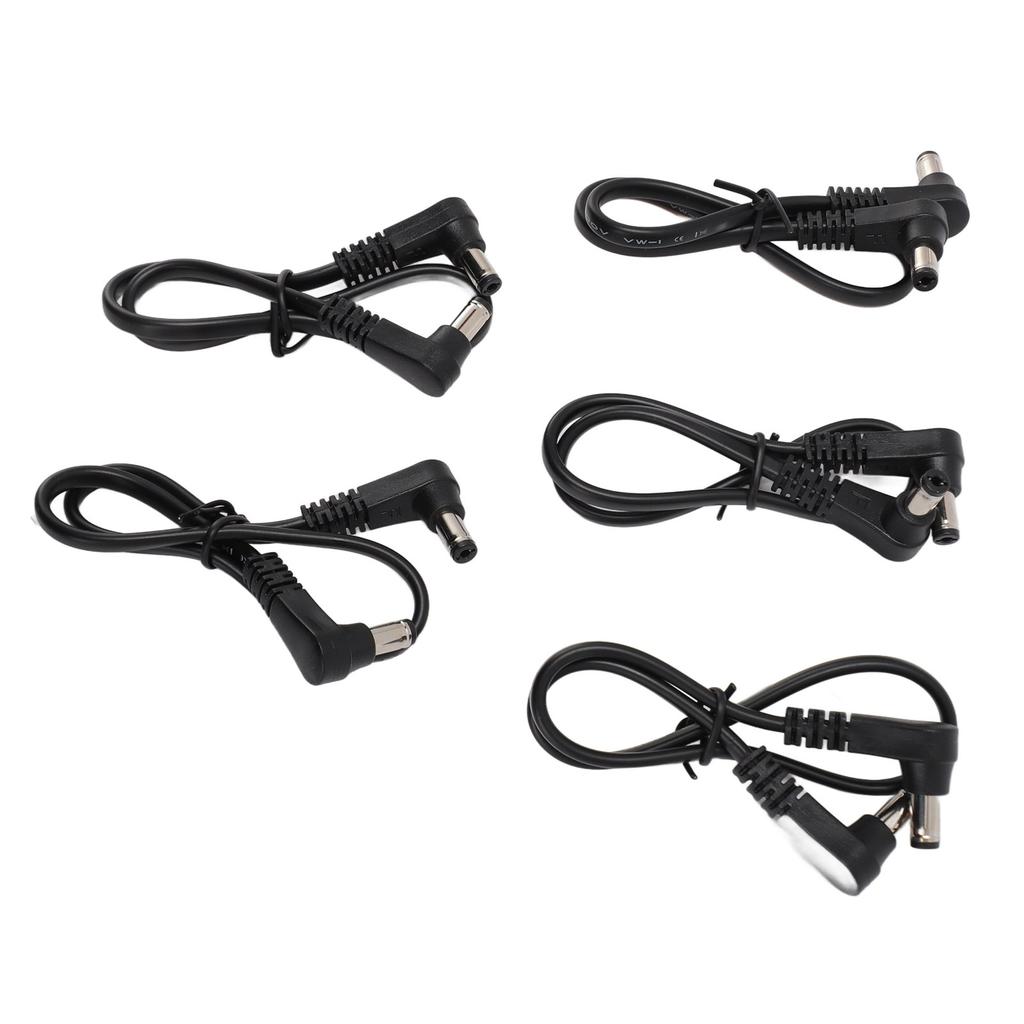 5шт прямоугольный кабель питания постоянного тока 5,5 мм x 2,1 мм 90 градусов DC мужской-мужской кабель питания для системы видеонаблюдения