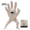 Unique Halloween Party Props 3D Printed Kung Fu Hand Demon Statue, Fantasy Martial Arts Sculpture Lifelike Muscle Texture Figures Figurine for