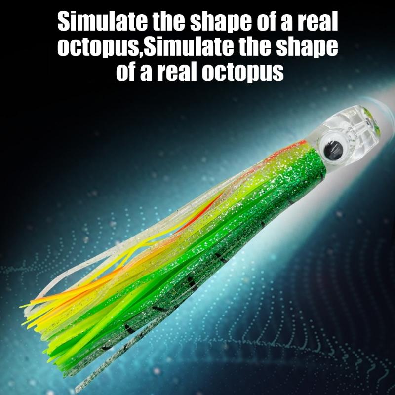 Skirts Saltwater Trolling Fishing Lures Plastic Fish Lures Baits Soft Fishing Lures Octopuses Squid Skirt Fishing Lures