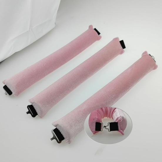 3Pcs/Set No Heat Hair Curler with Hooks Women Overnight Sleeping Curls Headband Curling Rod Soft Hair Roller Lazy Girls Long Hair Curling Styling Tool