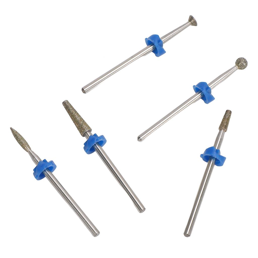 Набор из 5 шт. фрез для ногтей из вольфрамовой стали, профессиональные полировальные шлифовальные головки для удаления акриловых ногтей, геля