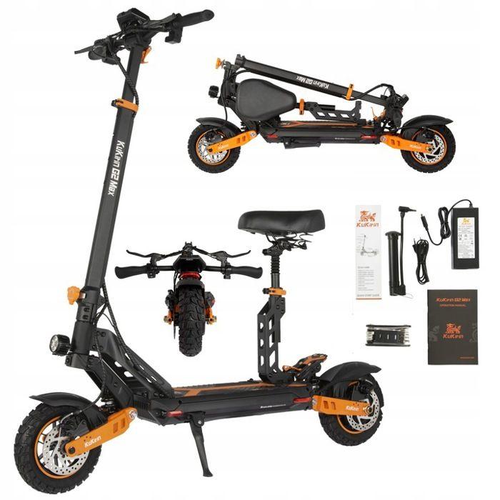 Trottinette Électrique KUKIRIN G2 MAX 10*2.75 '' Pneus Pneumatiques Tout-Terrain 48V 20Ah Batterie 80km Portée 3 Vitesses