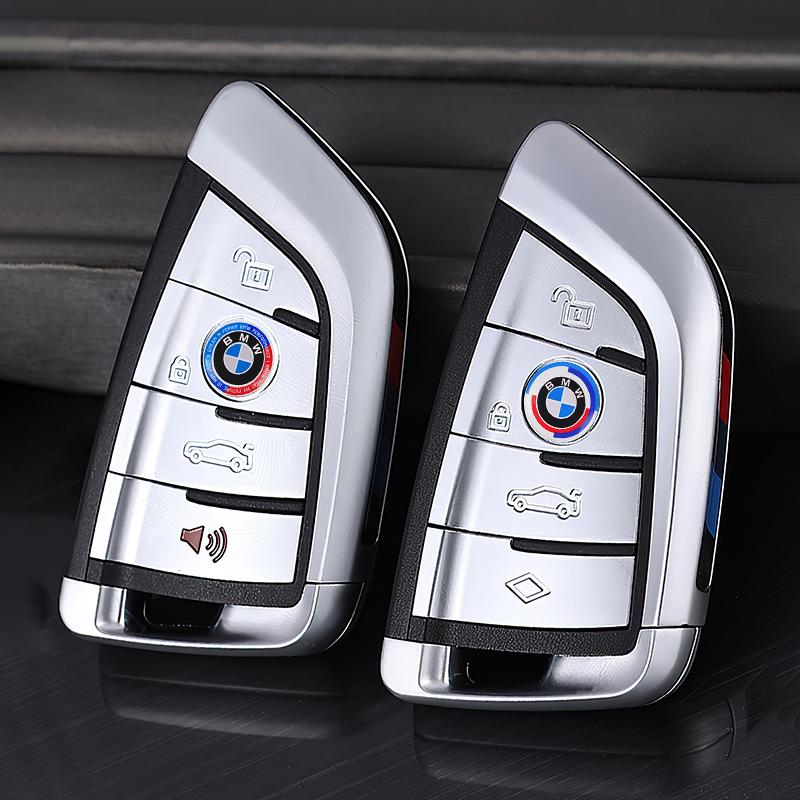 2026 Hot 5Pcs/10Pcs BMW Car Remote Control Key Badge Stickers For BMW X1 X5 X6 X7 E28 E90 F20 E62 E93 GT G30 G20 G05 i3 i4 M3 M4 M5 F93 y5