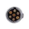 Round Adapter Towbar Trailer Plug Aluminium Zinc Zinc Alloy Towing Electrics Adapter  For Caravan