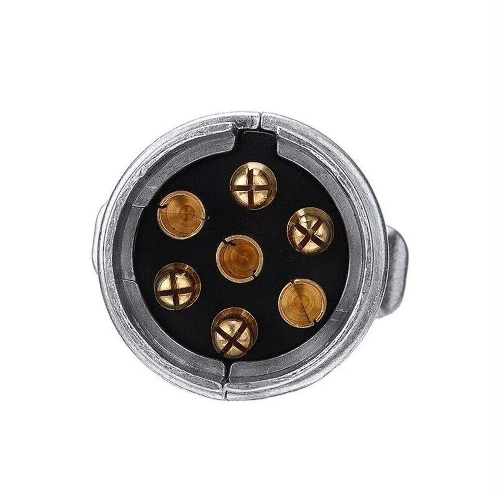 Round Adapter Towbar Trailer Plug Aluminium Zinc Zinc Alloy Towing Electrics Adapter For Caravan