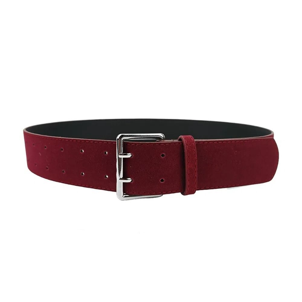 Double-Breasted Women's Belt Suede Dress Jeans Belt Simple Wide Waist Belt Ladies