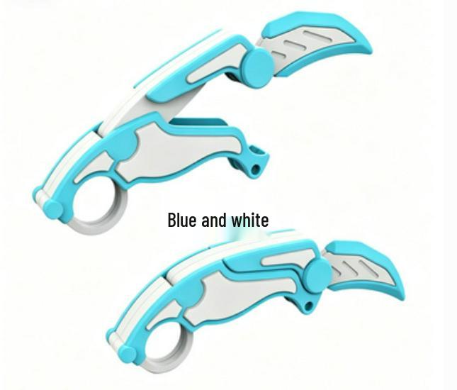 Enhanced 3D Folding Claw: Radish Knife 2.0 - Rotating, Retractable Gravity Claw Decompression Toy