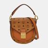 [Pre-Owned] Patricia Visetos Letter Logo Leather Saddle Bag - Very Good #KRTW1D