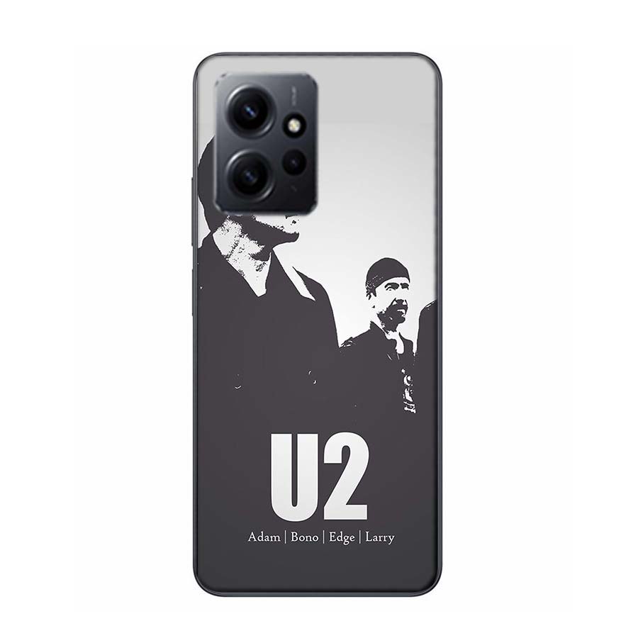 Band U2 Phone Case For Redmi Note 14 15 Pro 5G 13 12 Pro Plus 11 11T 11E 11S 10 Pro 10S 9 9S Cover Cell Clear TPU Capa Compatibl