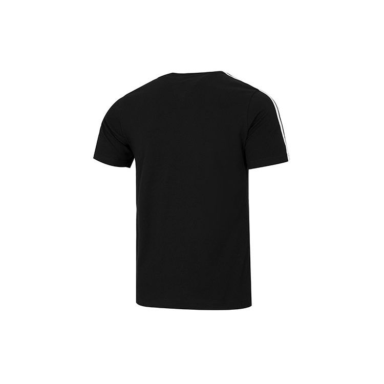 Adidas Оригинальная футболка с логотипом в виде трилистника, приталенная футболка с короткими рукавами, мужские топы, черные HF4906