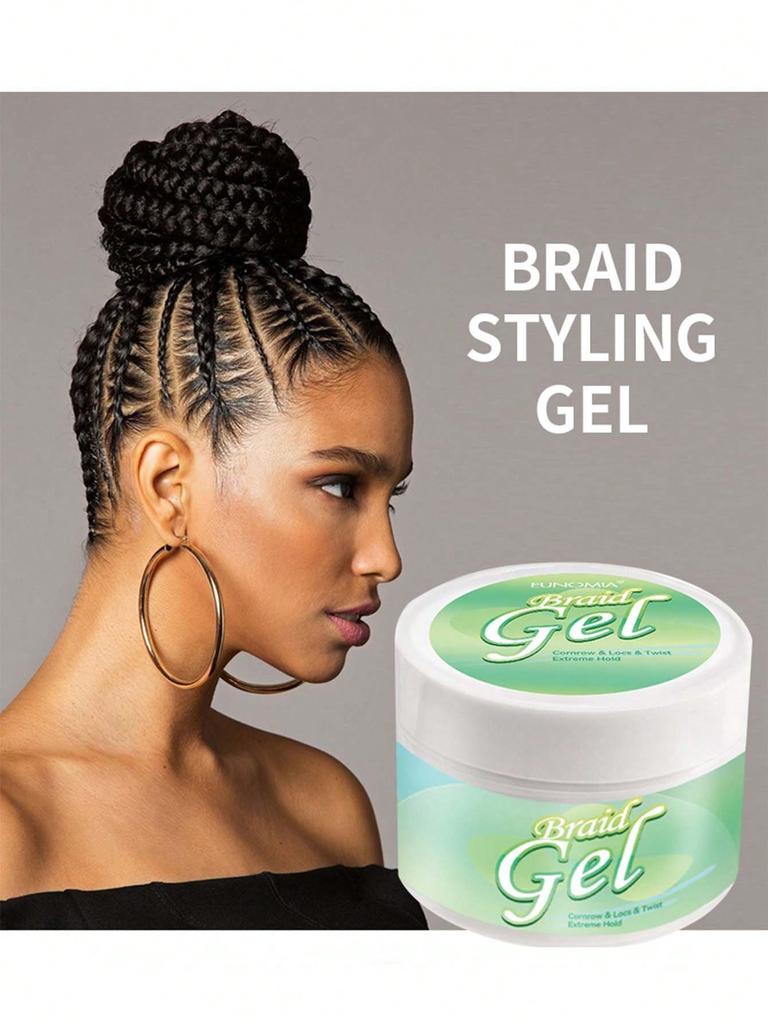 250ml Traction Alopecia Styling Braiding Gel Edges Control Hair Shaping Cream Biotin Anti Break Hair Wax Anti Hair Loss Hair Care