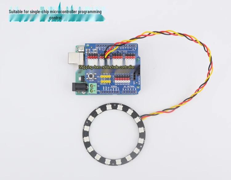 Кольцо из RGB-светодиодной матрицы 8x8, совместимое с Arduino, с точками WS2812B Magic Color, питание 5 В