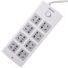 Deli 18212 8-Outlet Power Strip with Overload Protection, 5M (2-Pack) CN plug (adapter included)
