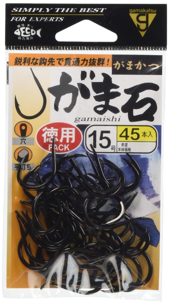 Gamakatsu Single Hook Gama Stone Value Pack Нет. 15 45