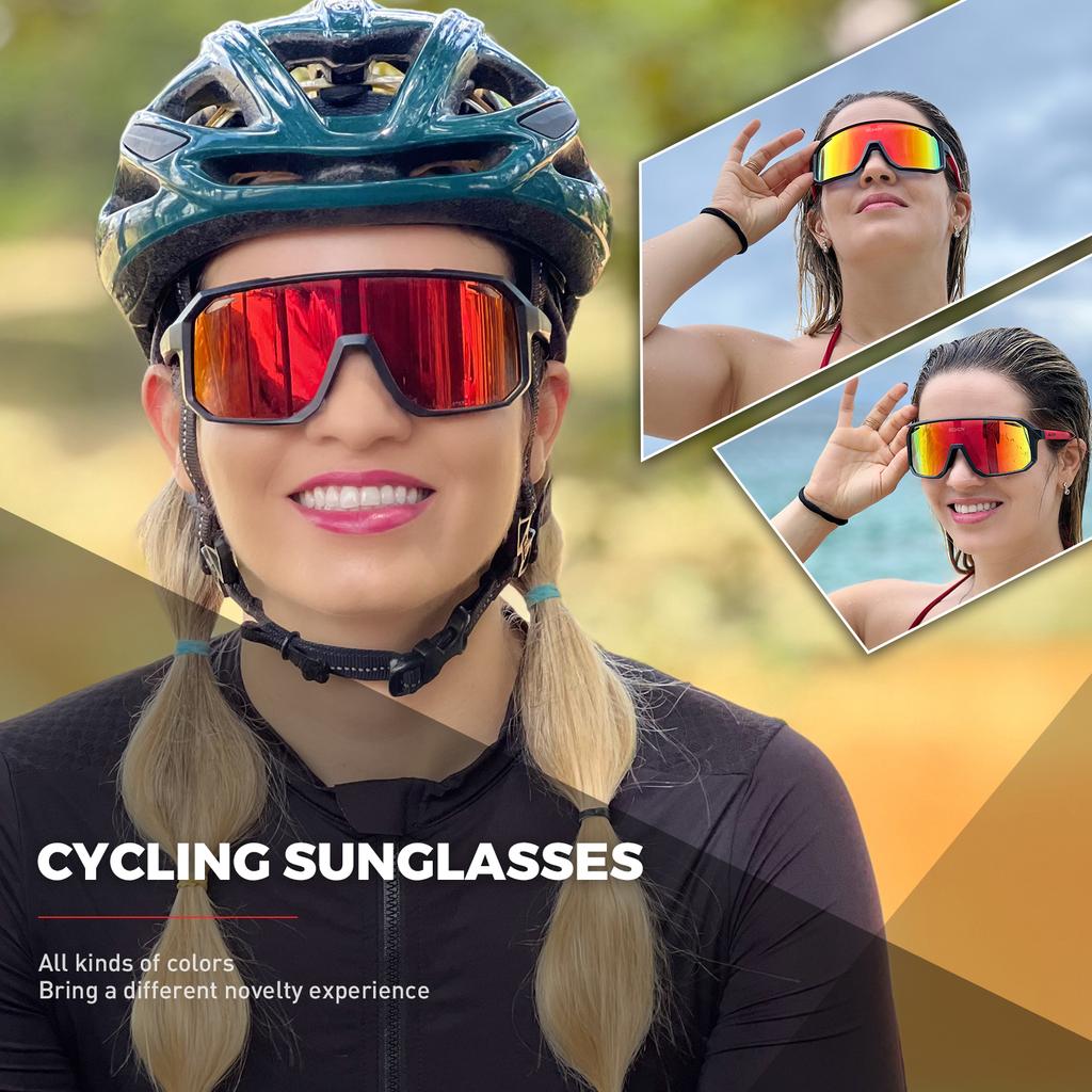 New Cycling Glasses Bike Sunglasses Men UV400 Eyewear Outdoor Sports MTB Goggles Bicycle Women Riding Hiking Sunglasses