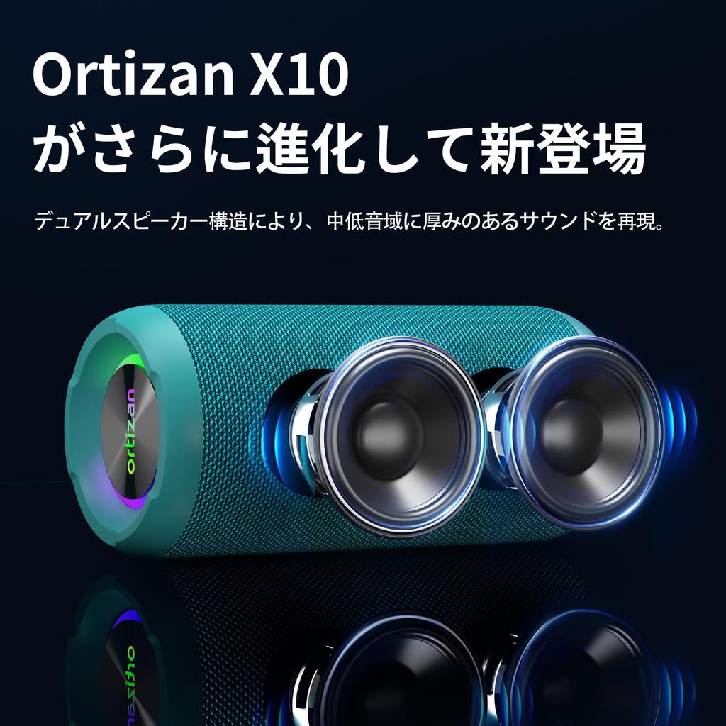 Ortizan Портативная Bluetooth-колонка IPX7, Беспроводная Bluetooth, 30 часов непрерывной работы, TWS, 24 Вт, Высокая мощность, Подарок на День Рождения, Водонепроницаемая, Бас, Динамик,