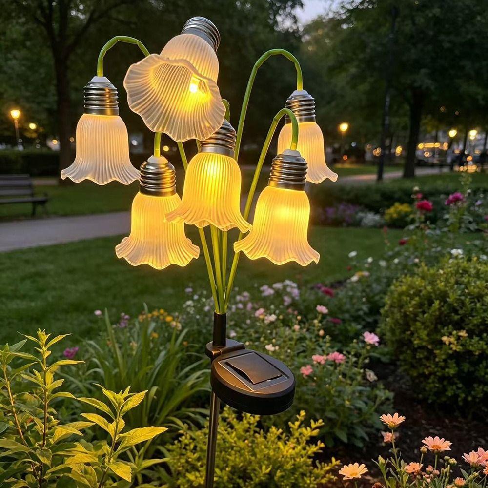 Waterproof Lawn Decoration Light Solar Powered LED Solar Lamp Flower Landscape Light Yard Patio