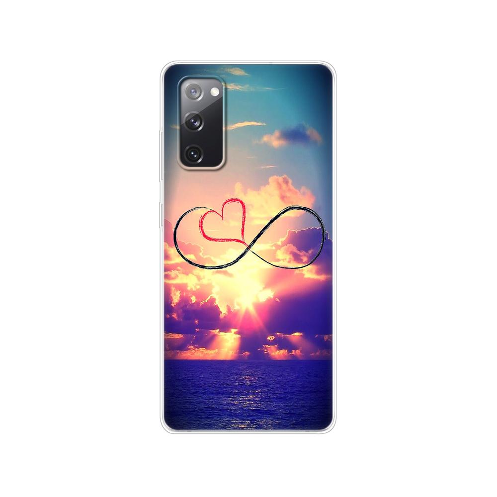 Чехол для Samsung Galaxy S20 FE 6,5 "Мягкий силиконовый чехол из ТПУ на заднюю панель телефона для Samsung S20 fe, бампер GalaxyS20 FE S20FE, принципиально чехол