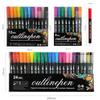 48-Color Double-Line Pen Set: Dreamy Glitter, Metallic, & Fluorescent Markers
